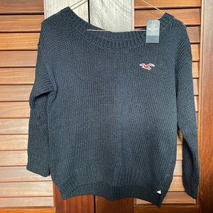 Hollister (size M) navy knit sweater *brand new with tags*